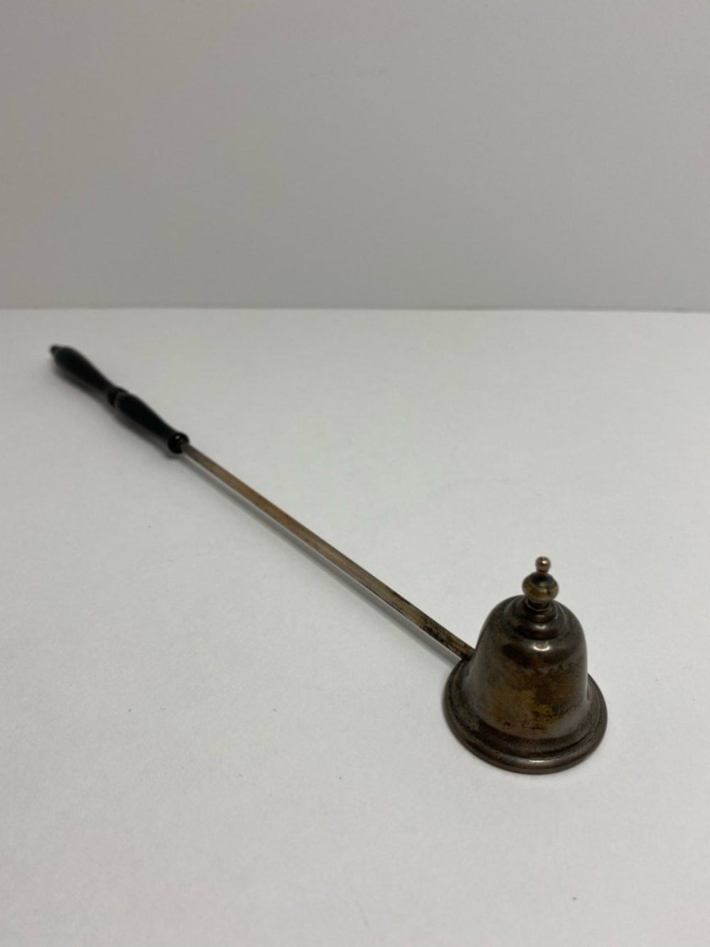 Vintage Gorham Sterling Silver Candle Snuffer Black Handle